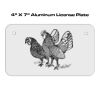 4 X 7 Aluminum License Plate  Thumbnail