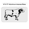 4 X 7 Aluminum License Plate  Thumbnail