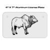 4 X 7 Aluminum License Plate  Thumbnail