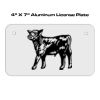 4 X 7 Aluminum License Plate  Thumbnail