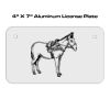 4 X 7 Aluminum License Plate  Thumbnail
