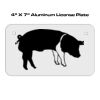 4 X 7 Aluminum License Plate  Thumbnail