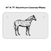 4 X 7 Aluminum License Plate  Thumbnail