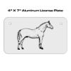 4 X 7 Aluminum License Plate  Thumbnail