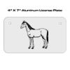 4 X 7 Aluminum License Plate  Thumbnail