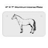 4 X 7 Aluminum License Plate  Thumbnail