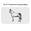 4 X 7 Aluminum License Plate  Thumbnail