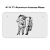 4 X 7 Aluminum License Plate  Thumbnail