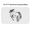 4 X 7 Aluminum License Plate  Thumbnail