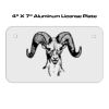 4 X 7 Aluminum License Plate  Thumbnail