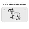 4 X 7 Aluminum License Plate  Thumbnail
