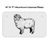 4 X 7 Aluminum License Plate  Thumbnail