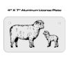 4 X 7 Aluminum License Plate  Thumbnail