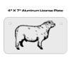 4 X 7 Aluminum License Plate  Thumbnail