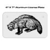 4 X 7 Aluminum License Plate  Thumbnail