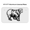 4 X 7 Aluminum License Plate  Thumbnail