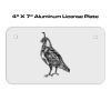 4 X 7 Aluminum License Plate  Thumbnail