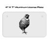 4 X 7 Aluminum License Plate  Thumbnail