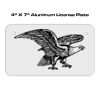 4 X 7 Aluminum License Plate  Thumbnail