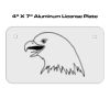 4 X 7 Aluminum License Plate  Thumbnail