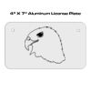 4 X 7 Aluminum License Plate  Thumbnail