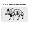 4 X 7 Aluminum License Plate  Thumbnail