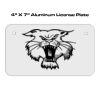 4 X 7 Aluminum License Plate  Thumbnail
