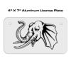 4 X 7 Aluminum License Plate  Thumbnail