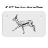 4 X 7 Aluminum License Plate  Thumbnail