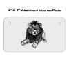 4 X 7 Aluminum License Plate  Thumbnail