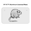 4 X 7 Aluminum License Plate  Thumbnail