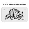 4 X 7 Aluminum License Plate  Thumbnail