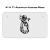 4 X 7 Aluminum License Plate  Thumbnail