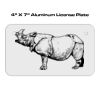 4 X 7 Aluminum License Plate  Thumbnail