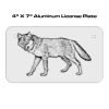 4 X 7 Aluminum License Plate  Thumbnail