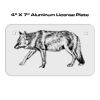 4 X 7 Aluminum License Plate  Thumbnail