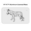 4 X 7 Aluminum License Plate  Thumbnail