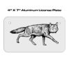 4 X 7 Aluminum License Plate  Thumbnail