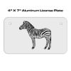 4 X 7 Aluminum License Plate  Thumbnail