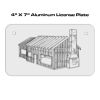 4 X 7 Aluminum License Plate  Thumbnail