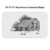 4 X 7 Aluminum License Plate  Thumbnail