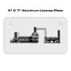 4 X 7 Aluminum License Plate  Thumbnail
