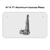 4 X 7 Aluminum License Plate  Thumbnail