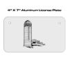 4 X 7 Aluminum License Plate  Thumbnail