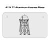 4 X 7 Aluminum License Plate  Thumbnail