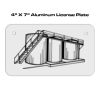 4 X 7 Aluminum License Plate  Thumbnail
