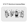 4 X 7 Aluminum License Plate  Thumbnail
