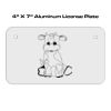 4 X 7 Aluminum License Plate  Thumbnail