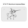 4 X 7 Aluminum License Plate  Thumbnail