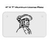 4 X 7 Aluminum License Plate  Thumbnail